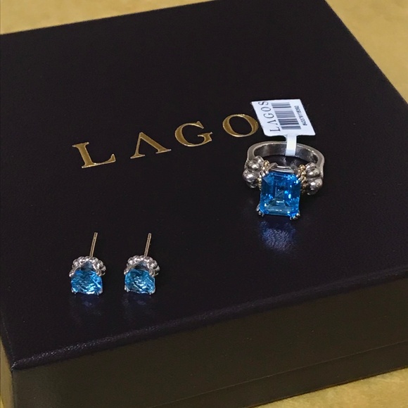 LAGOS Jewelry - Lagos Blue Topaz Ring&Earrings